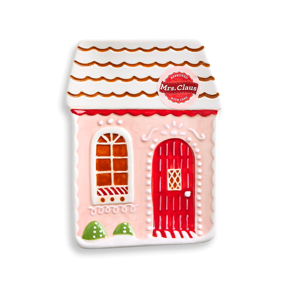Pink Gingerbread House Spoon Rest