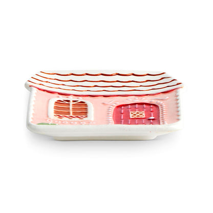 Pink Gingerbread House Spoon Rest