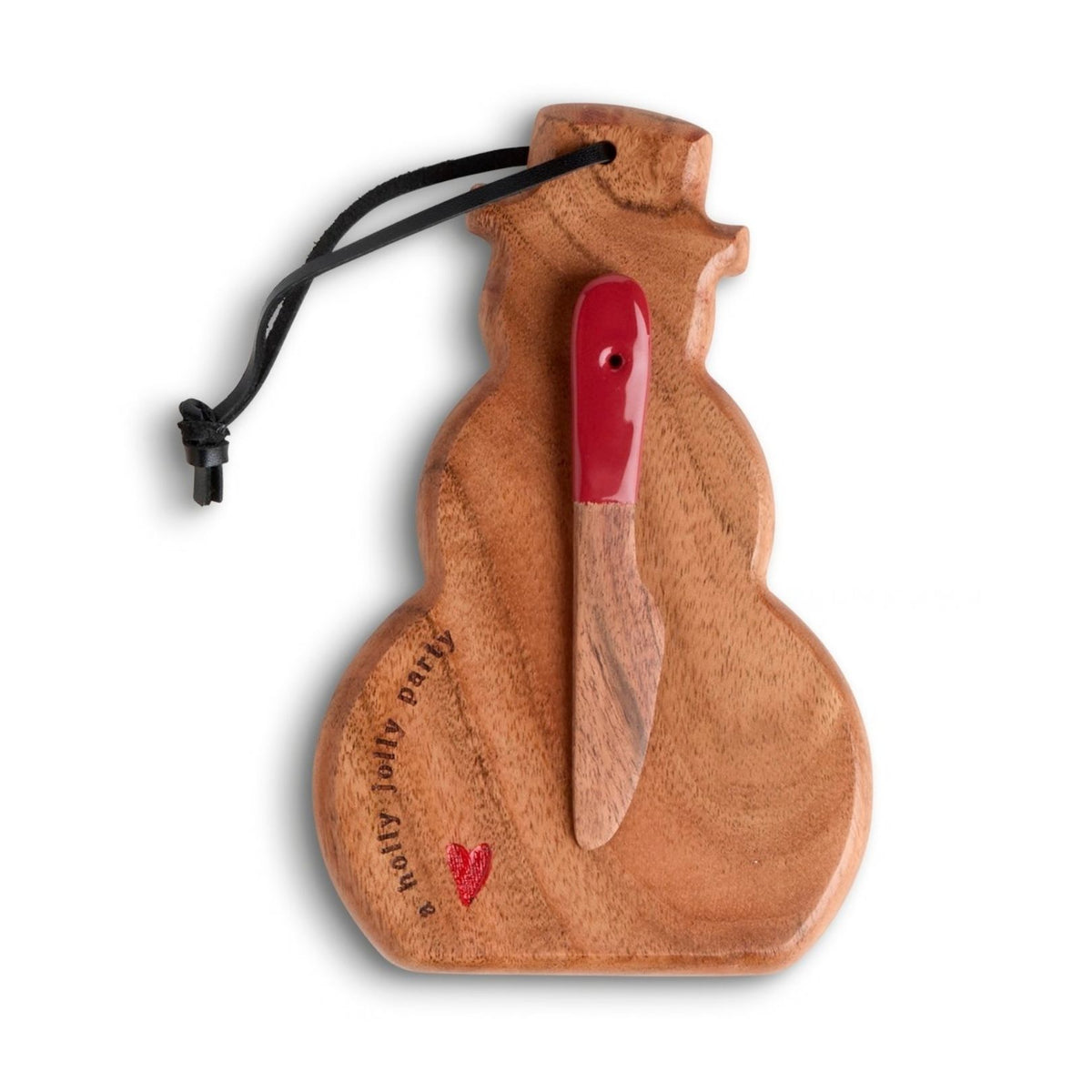 Snowman Mini Wood Serve Board - Holly Jolly