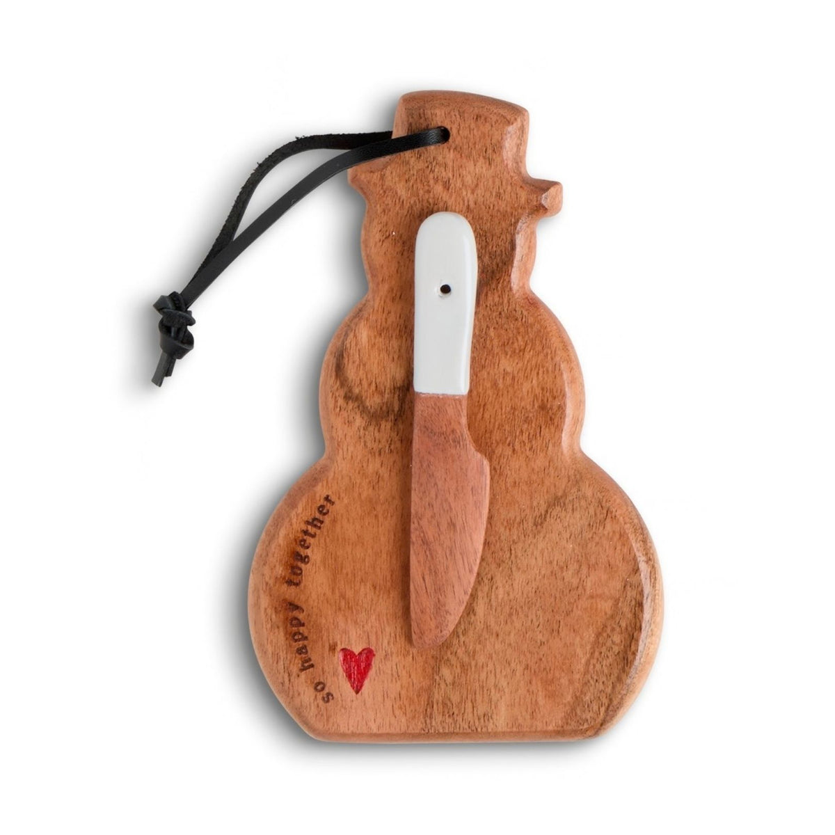 Snowman Mini Wood Serve Board - So Happy Together
