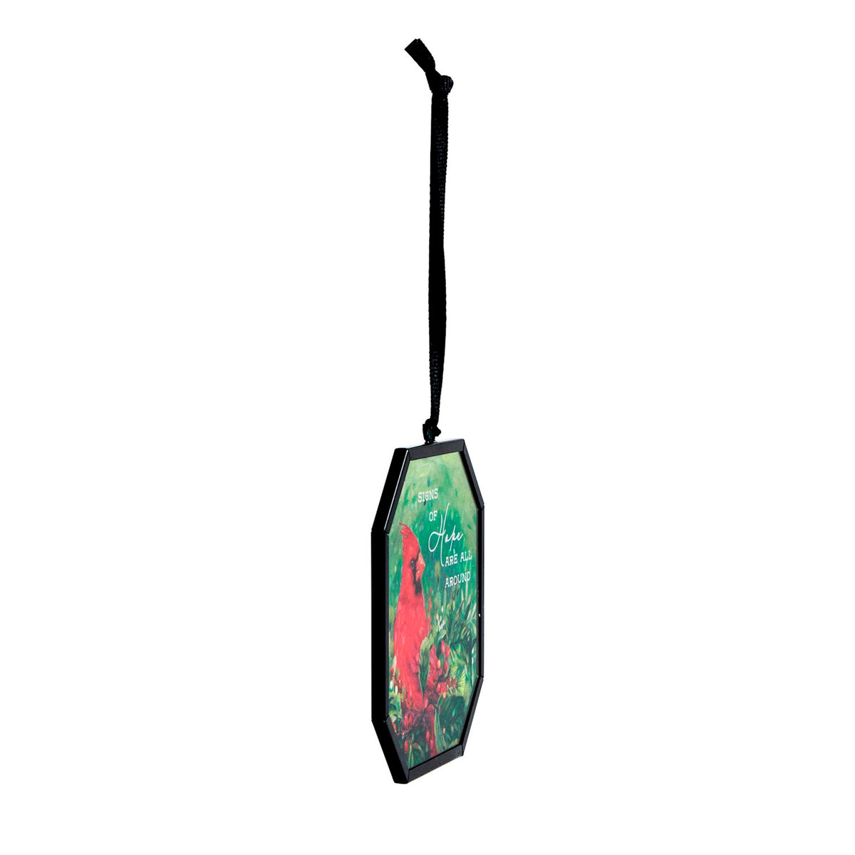 Signs of Hope Cardinal Suncatcher Ornament