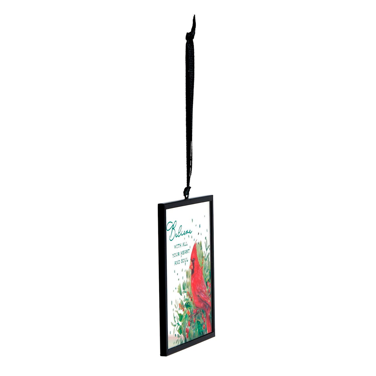 Believe Cardinal Suncatcher Ornament