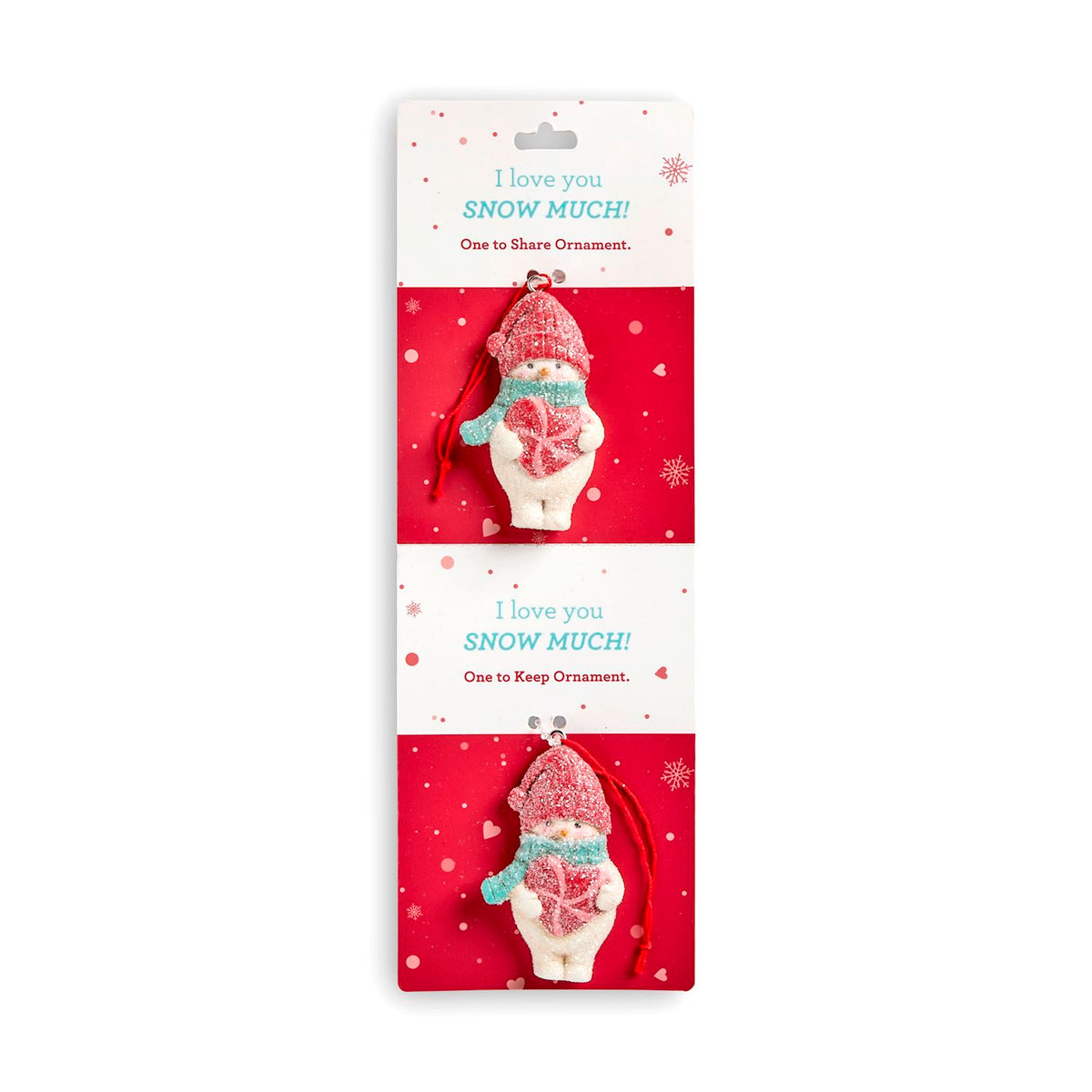 Snow Bright One Keep One Share Ornaments