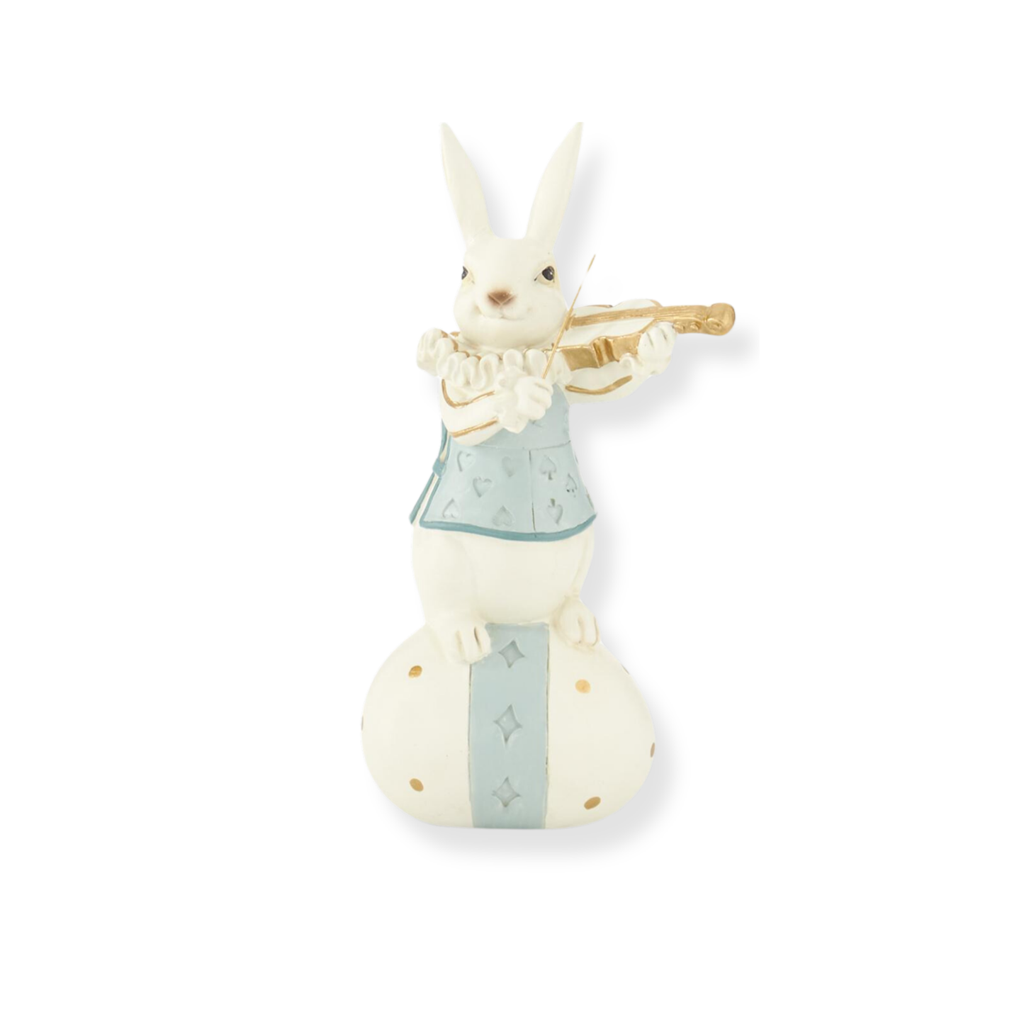 Pastel Easter Figurines Playing Instrument
