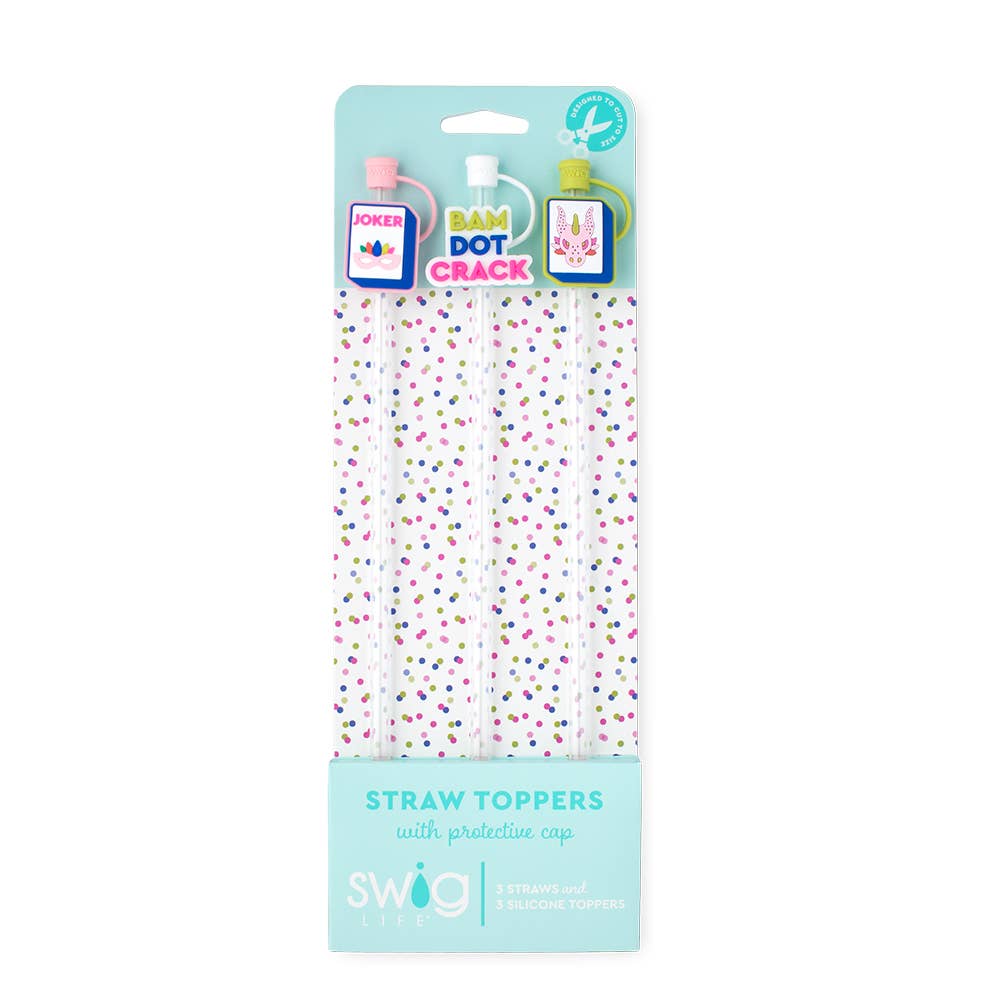Mahjong Straw & Topper Set