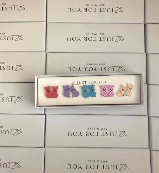 Just For You Earring Gift Box Set - Easter Bunny