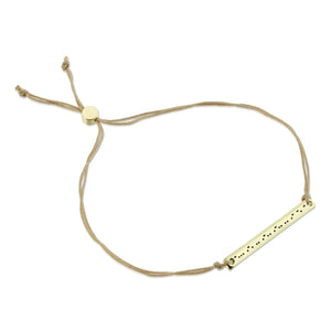 Morse Code Bar Bracelet - Brilliant