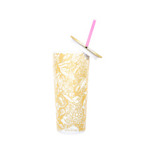 Load image into Gallery viewer, Tumbler with Straw - Safari Sangria Gold