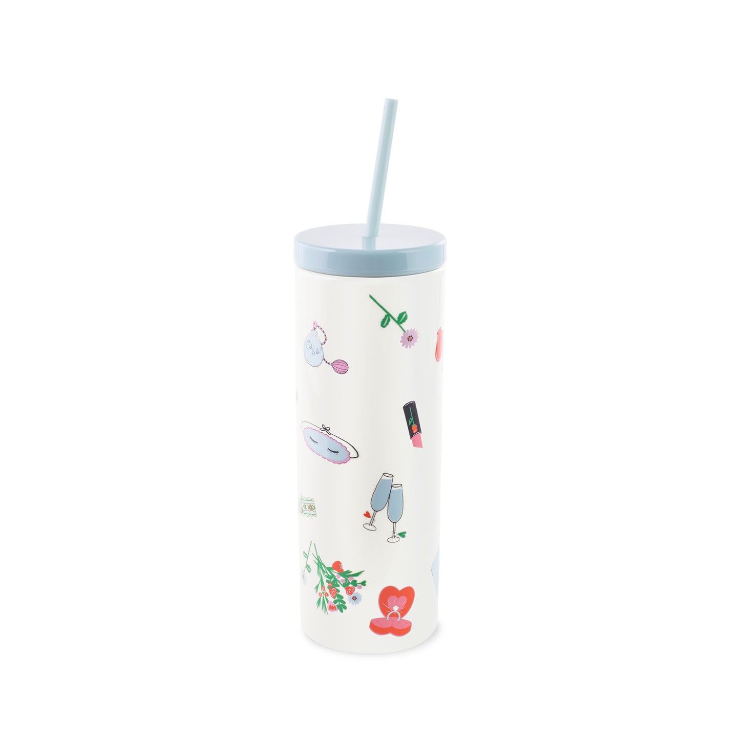 Tumbler with Straw - Wedding Cake Toss