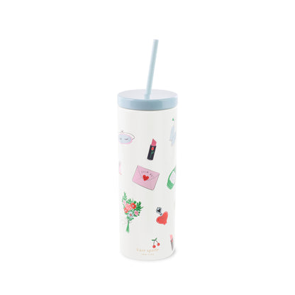 Tumbler with Straw - Wedding Cake Toss