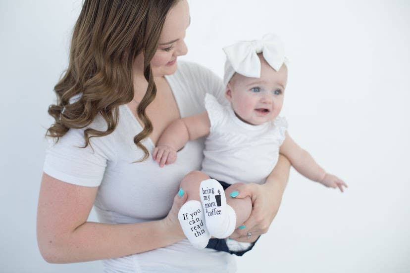 Baby Socks - If You Can Read This Bring My Mom a Coffee®