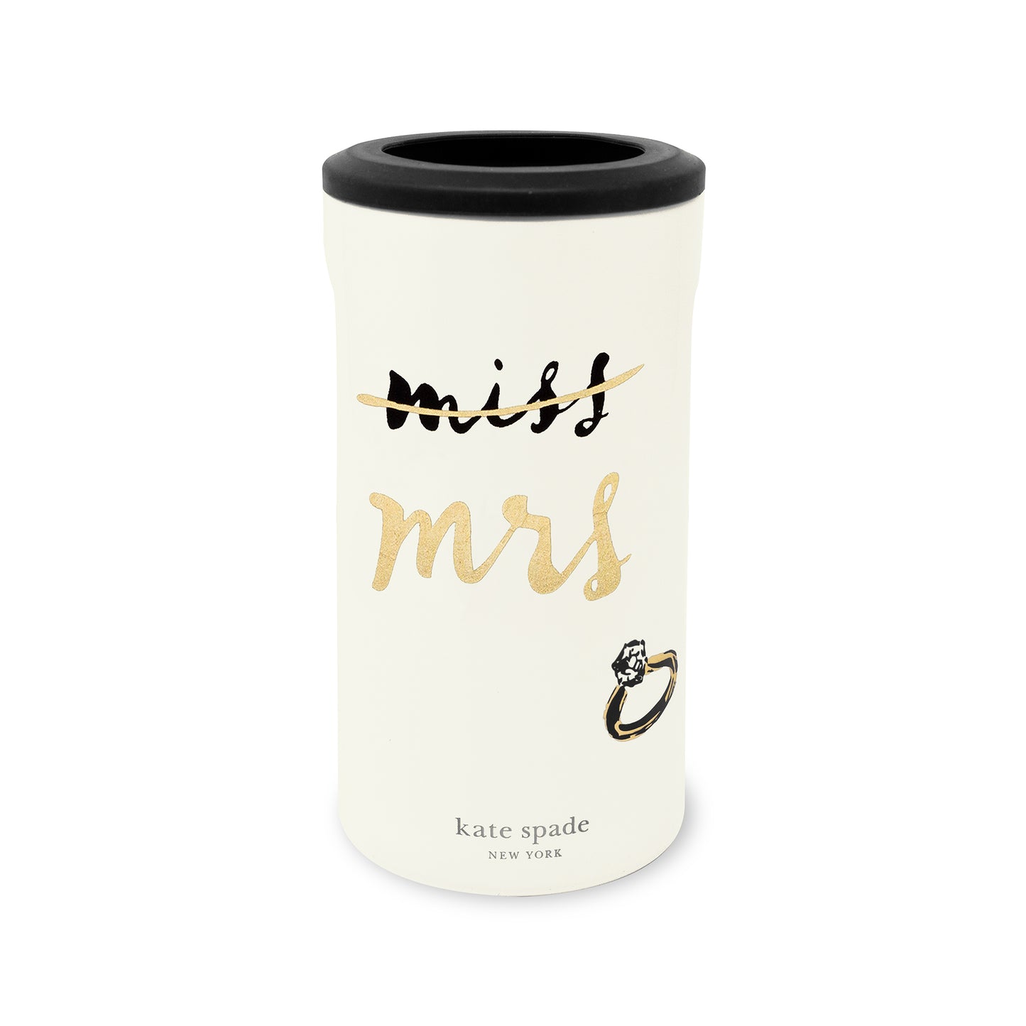 Stainless Steel Can Koozie - Miss to Mrs.