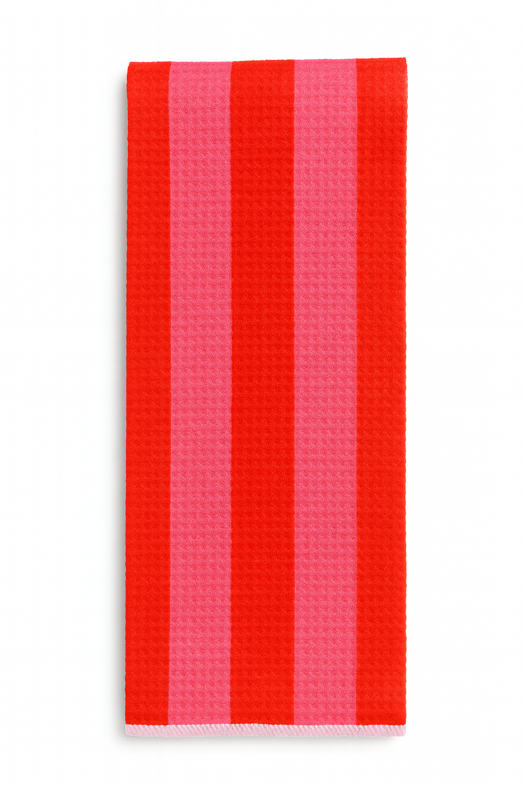 Pink & Red Stripe Microfiber Kitchen Towel