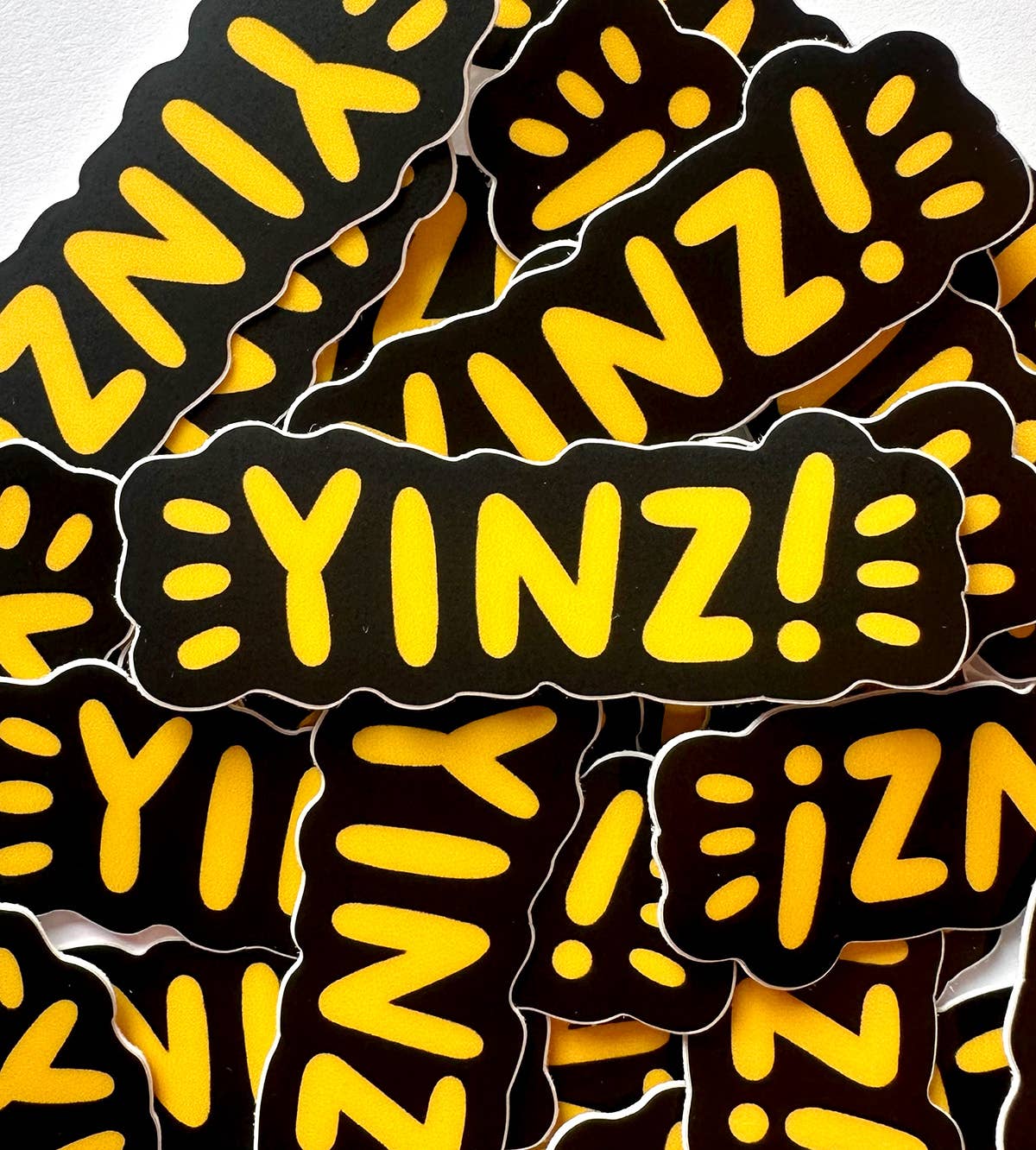 Yinz Mini Sticker - Black