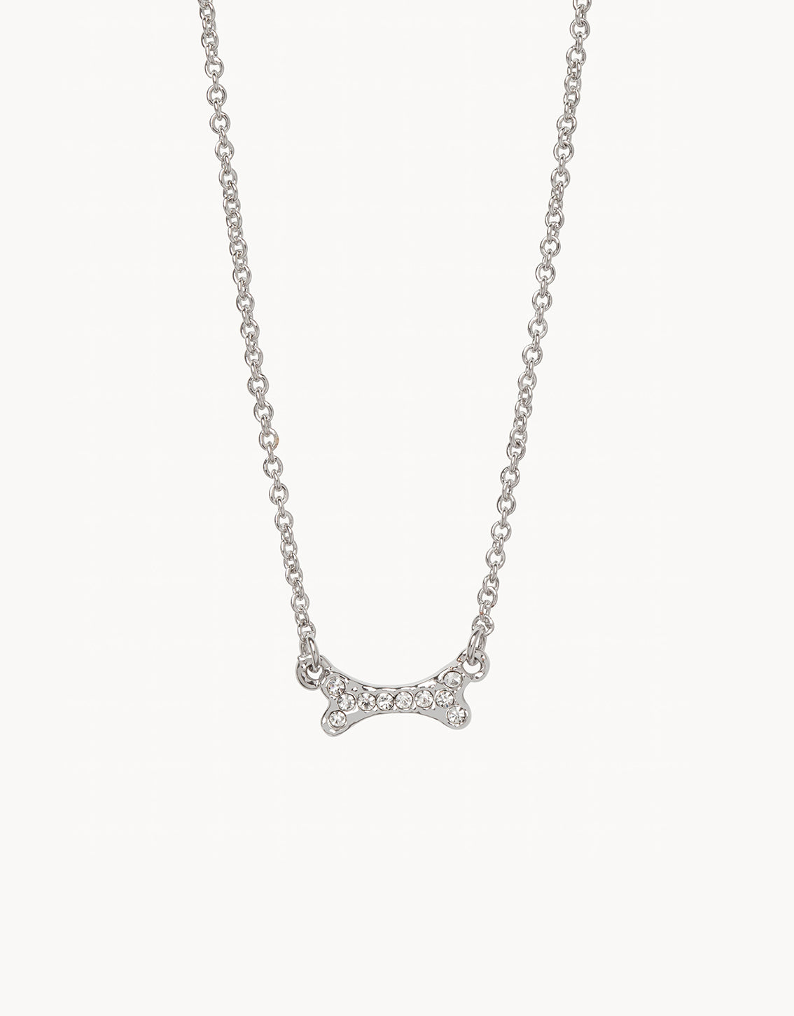 Sea Le Vie Necklace: Necklace Puppy Love/Bone - Silver