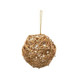 Round Hand-Woven Dried Fiber Ball Ornament