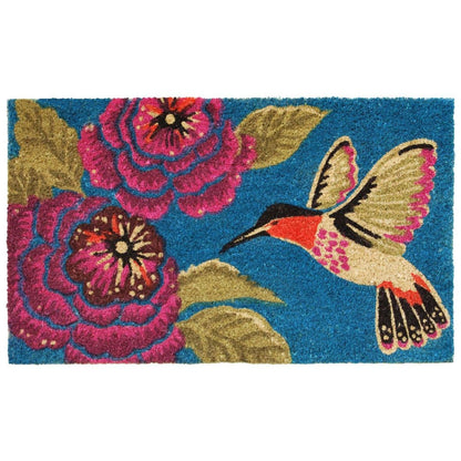 Spring Hummingbird Delight Door Mat