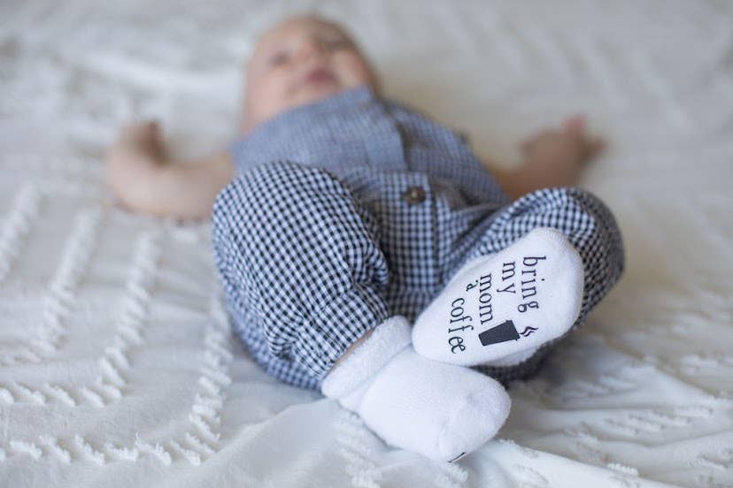 Baby Socks - If You Can Read This Bring My Mom a Coffee®