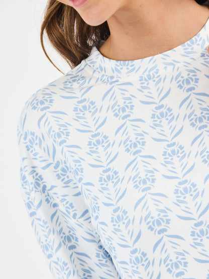 Sophie Palm Damask Jogger Set