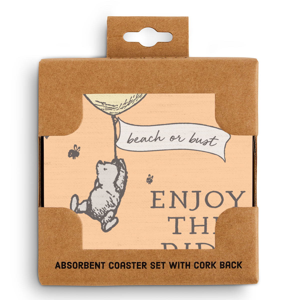 Winnie-the-Pooh Beach Or Bust Coasters
