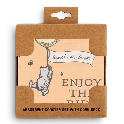 Winnie-the-Pooh Beach Or Bust Coasters