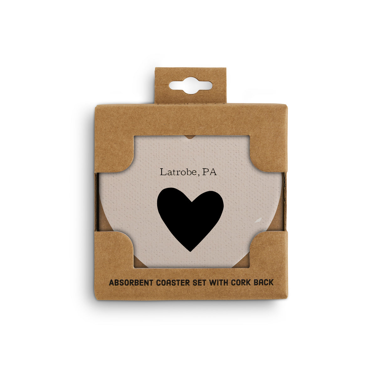 Heart Coaster Set - Latrobe PA
