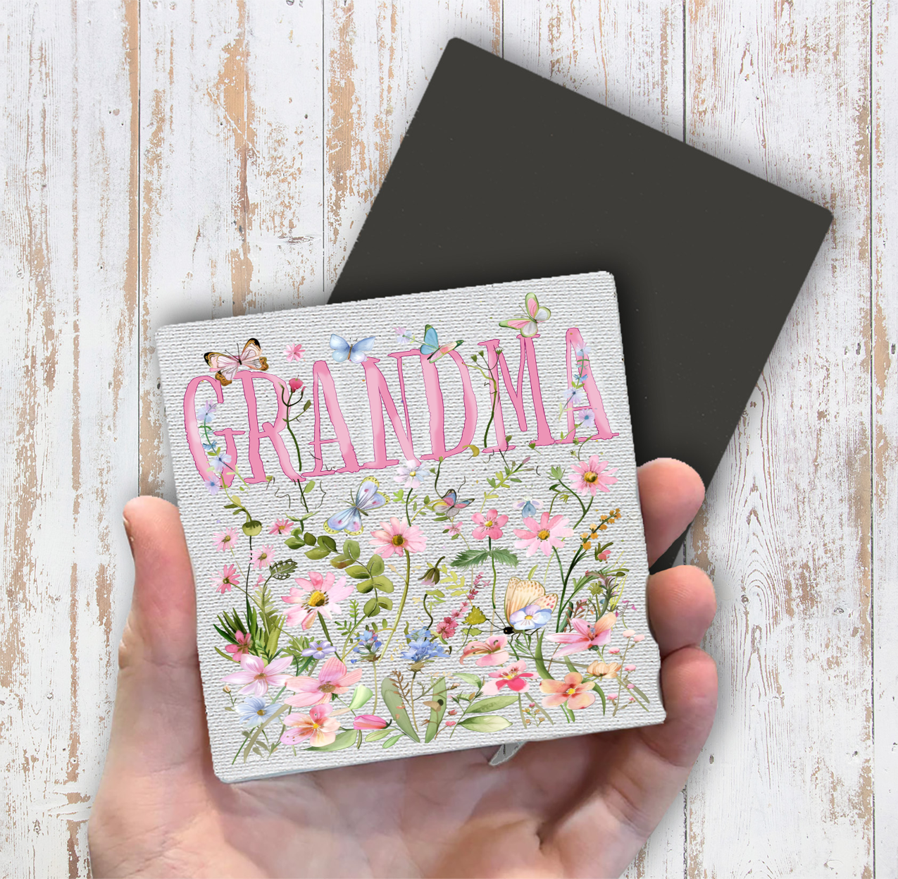 Wild Flowers Fridge Magnet - Grandma