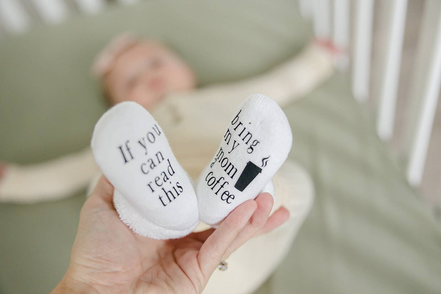 Baby Socks - If You Can Read This Bring My Mom a Coffee®