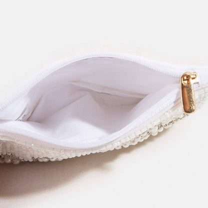 Bride & Ring Seed Beaded Coin Purse