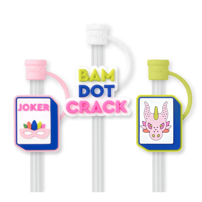 Mahjong Straw & Topper Set