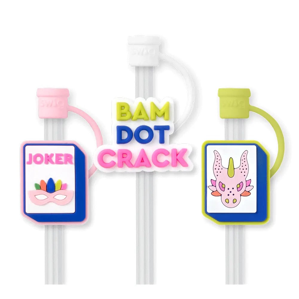 Mahjong Straw & Topper Set