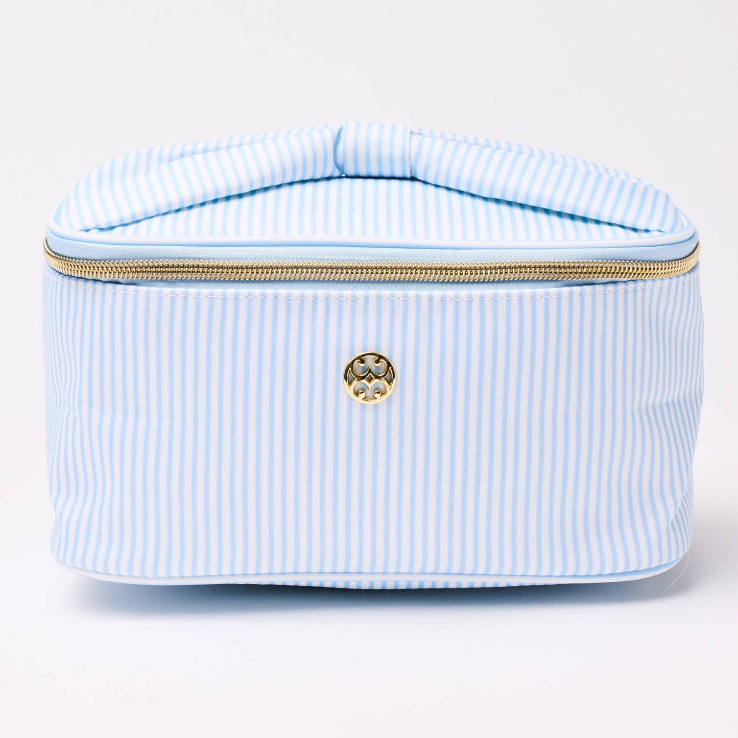 Kiss & Makeup Bag - Blue Stripe