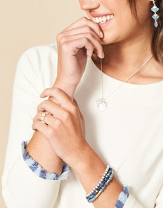 Sparkle Stretch Bracelet - Stack Blue