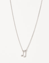 Load image into Gallery viewer, Sea Le Vie Necklace: Music Lover/Note - Silver