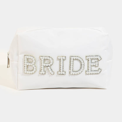 Beaded Bride Cosmetic Bag