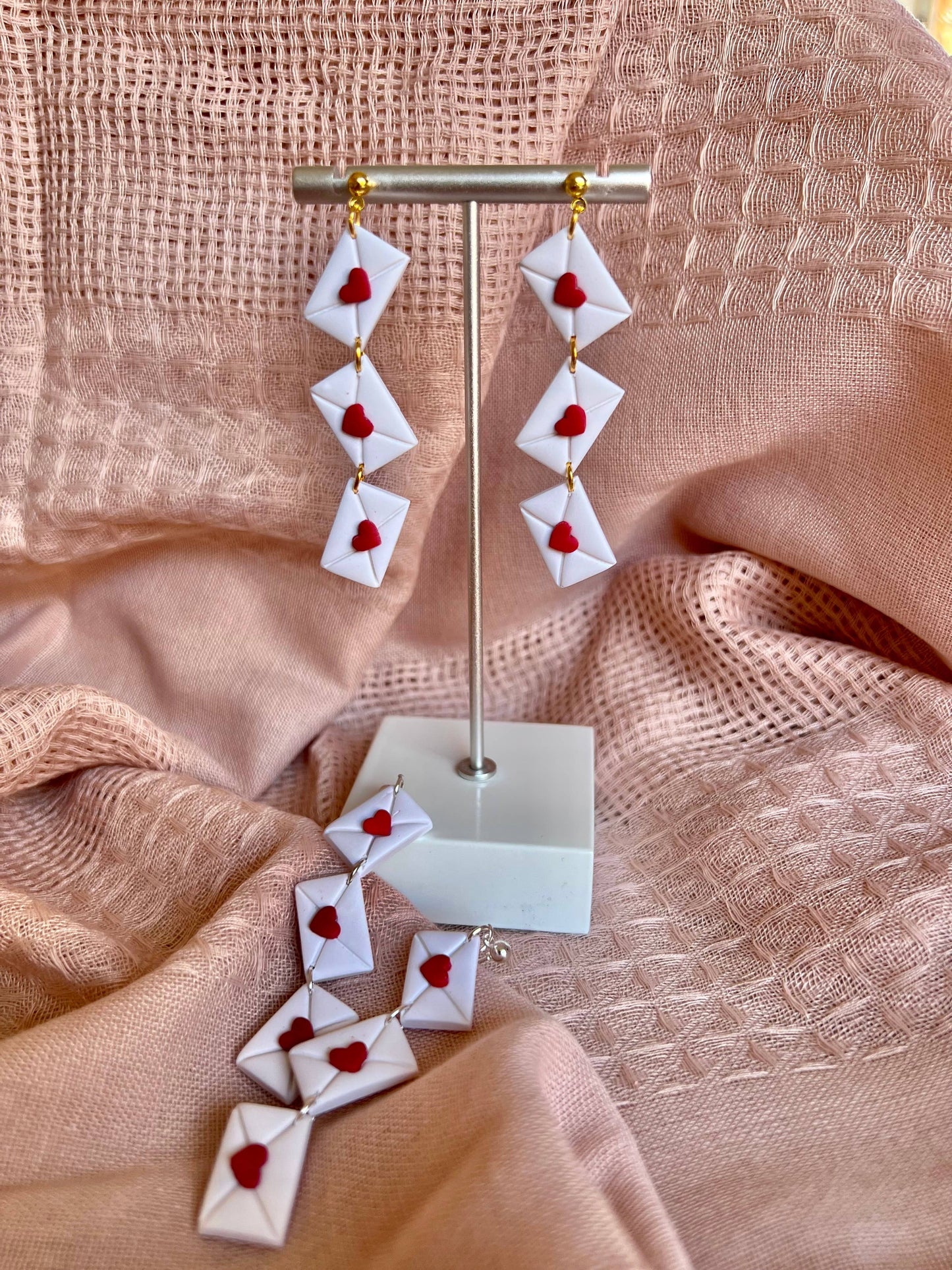 Love Letter Clay Earrings