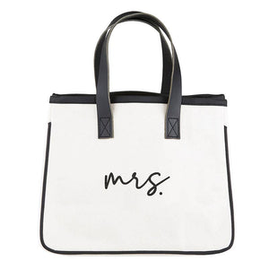 Mini Canvas Tote - Mrs.