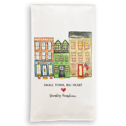 Small Town Dishtowel - Greensburg
