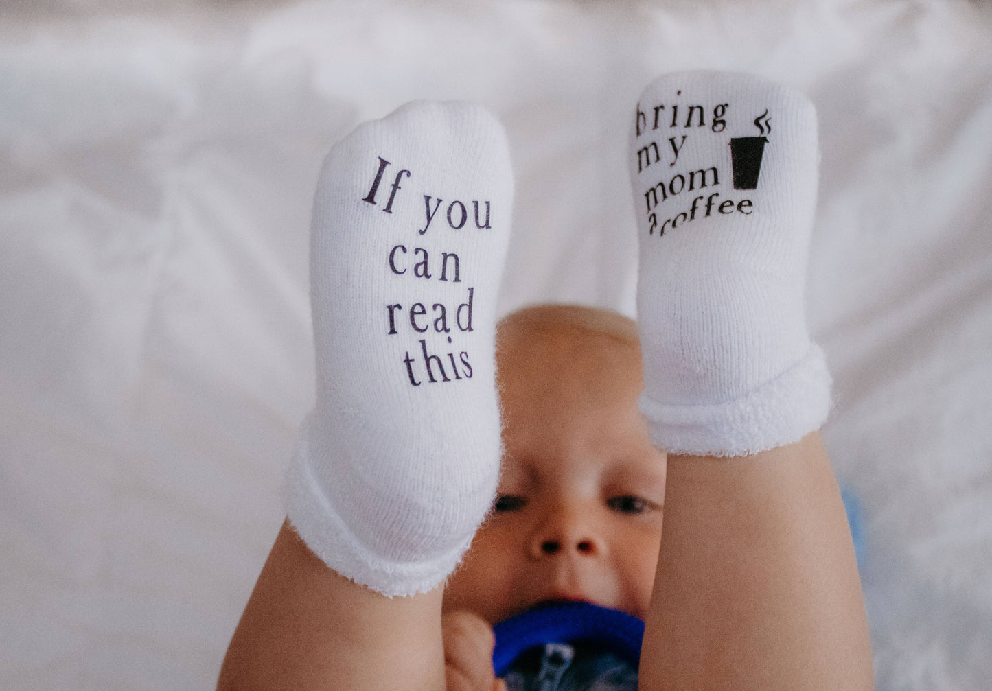 Baby Socks - If You Can Read This Bring My Mom a Coffee®