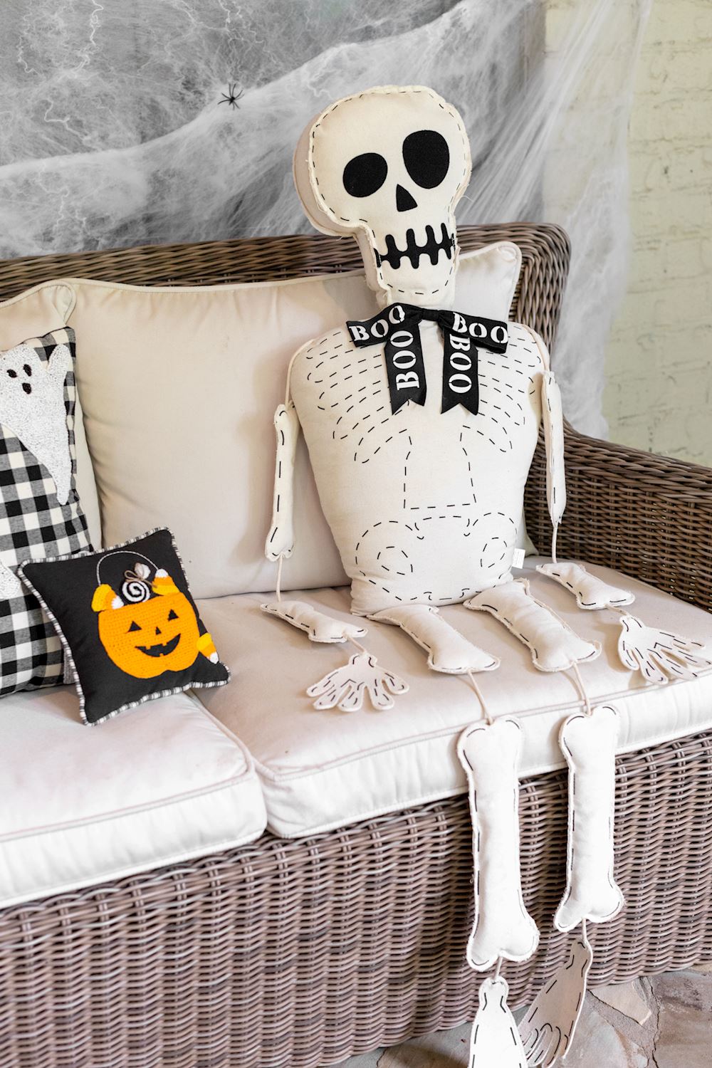 Stuffed Skeleton Sitter