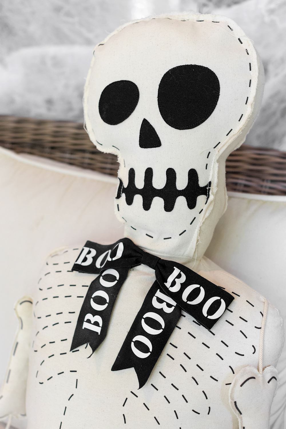 Stuffed Skeleton Sitter