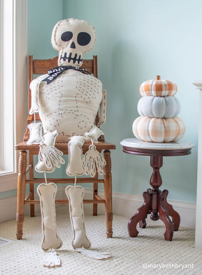 Stuffed Skeleton Sitter