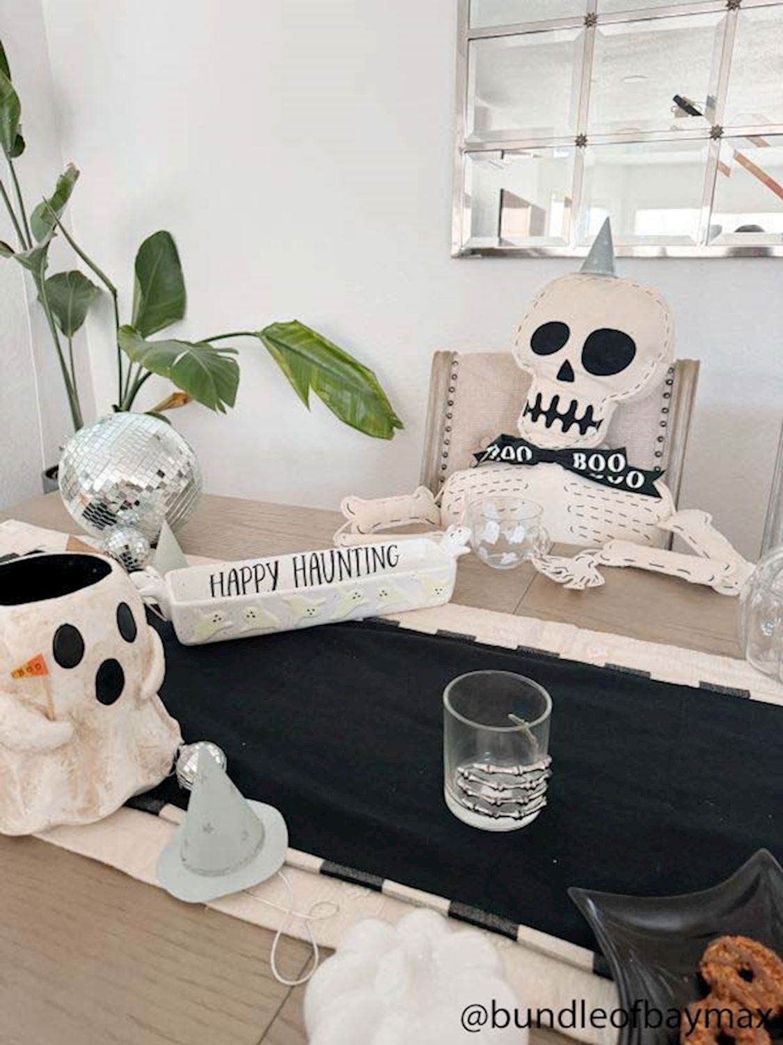 Stuffed Skeleton Sitter