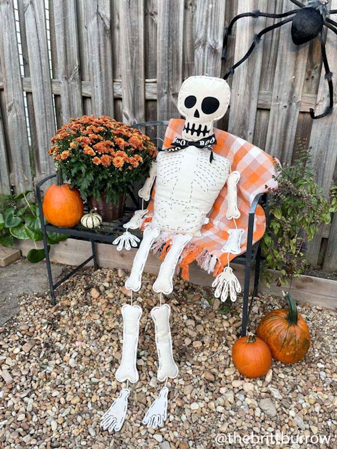 Stuffed Skeleton Sitter