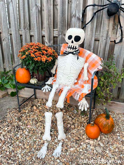 Stuffed Skeleton Sitter