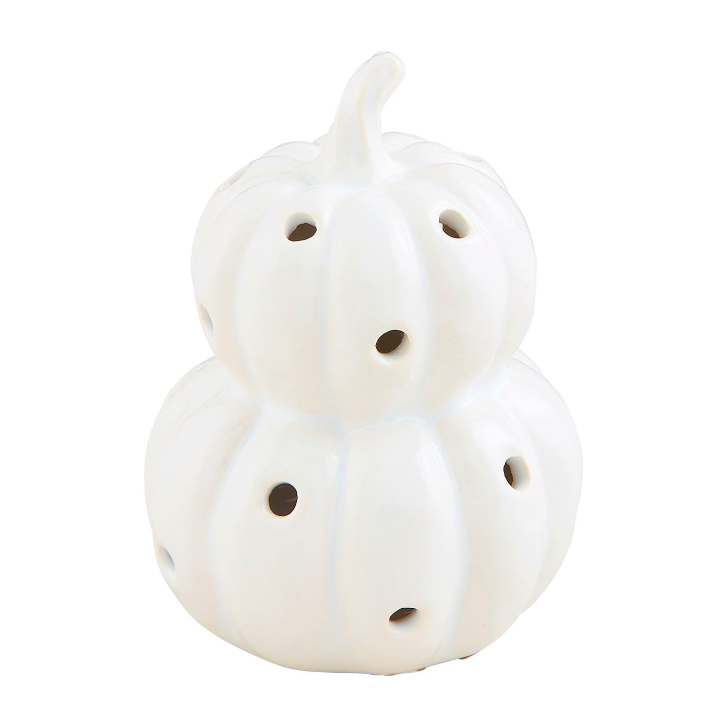 Light-Up Dish Sitter - Stacked Pumpkins