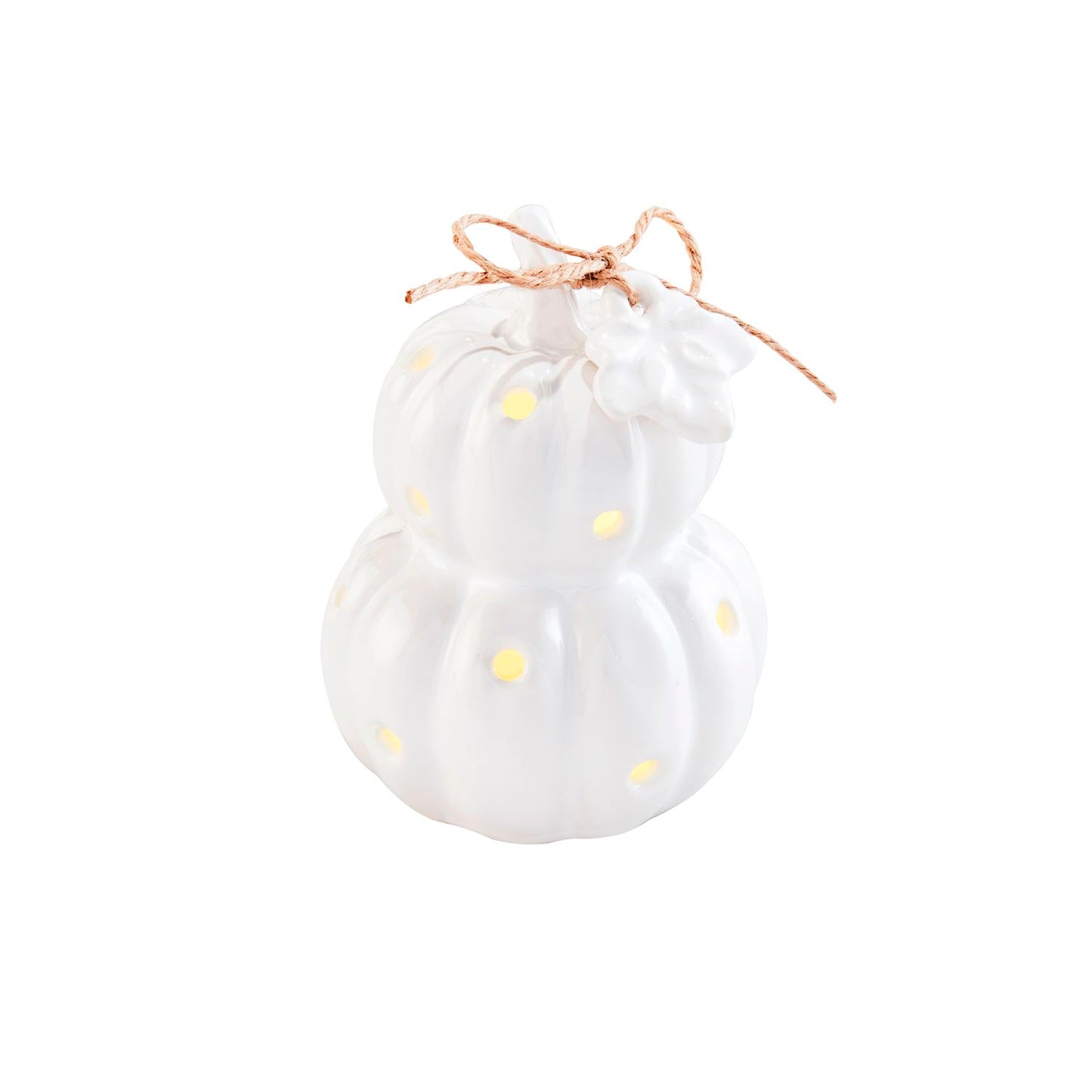 Light-Up Dish Sitter - Stacked Pumpkins
