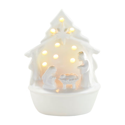 Light-Up Dish Sitter - Nativity Scene