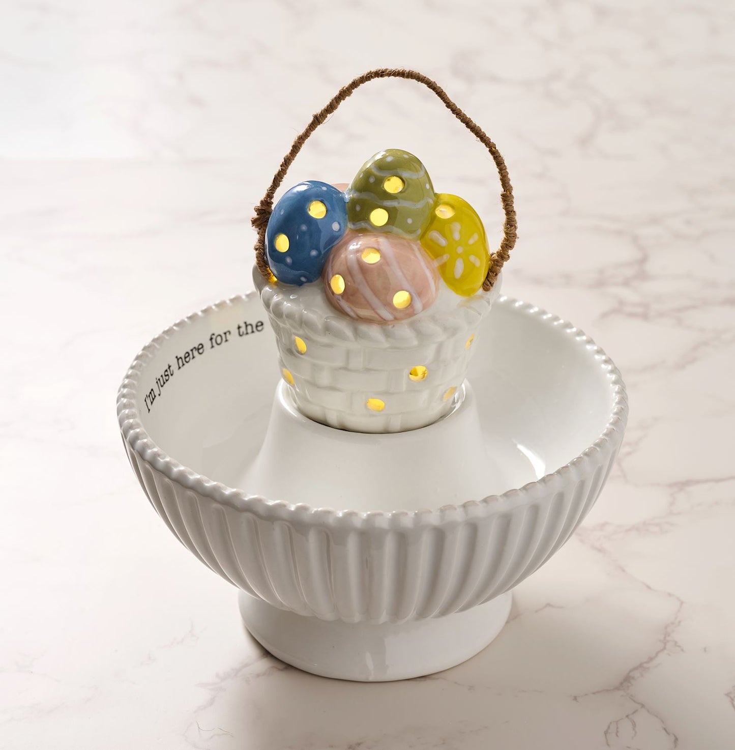 Light-Up Dish Sitter - Easter Basket