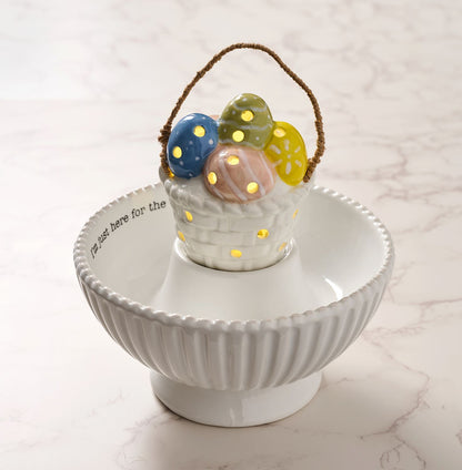 Light-Up Dish Sitter - Easter Basket